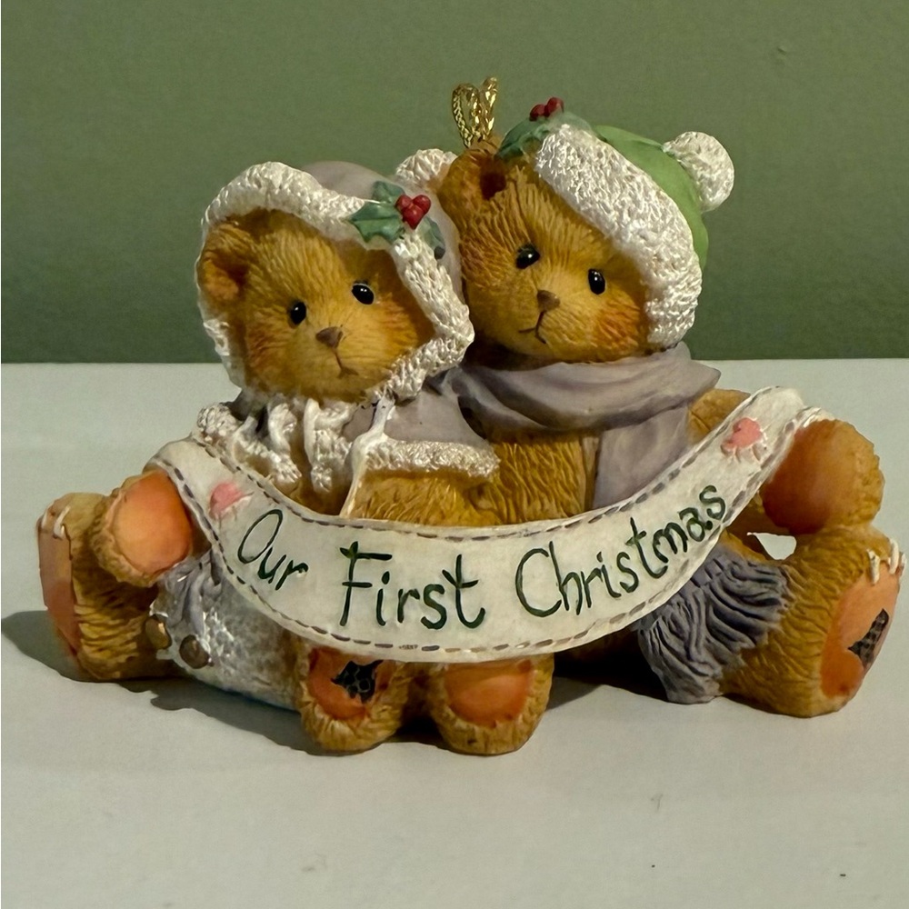 Cherished Teddies Our First Christmas Figurine